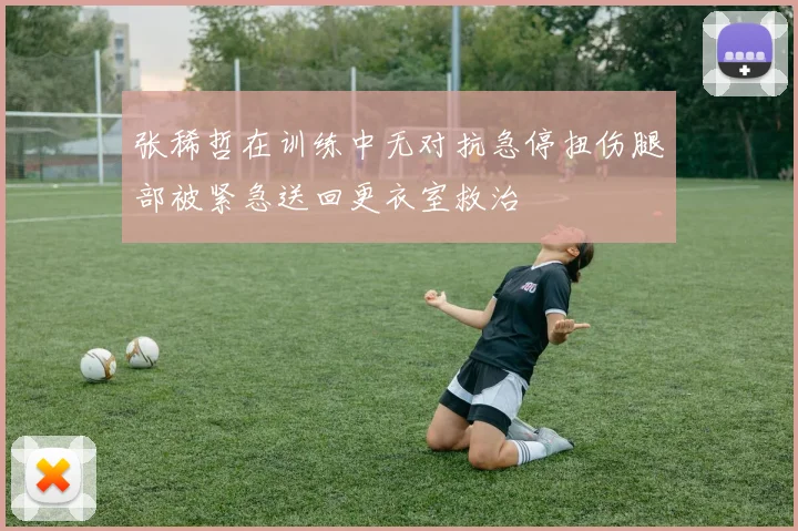 张稀哲在训练中无对抗急停扭伤腿部被紧急送回更衣室救治